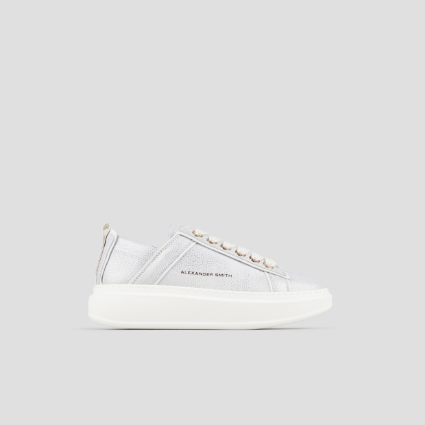 Sneakers Alexander Smith wembley woman deconstructed in silver tumbled leather - 1