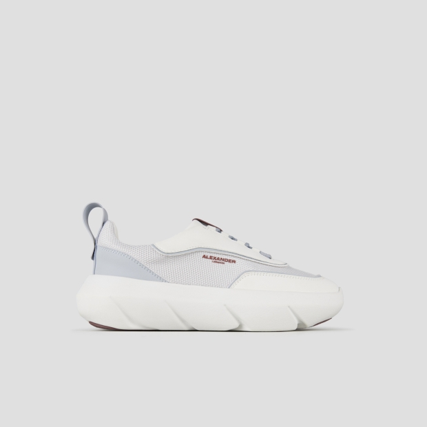 Sneakers Alexander Smith eclipse woman in white leather and mesh with azure details - 1
