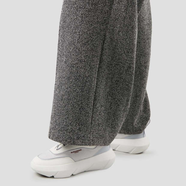 Sneakers Alexander Smith eclipse woman in white leather and mesh with azure details - 2