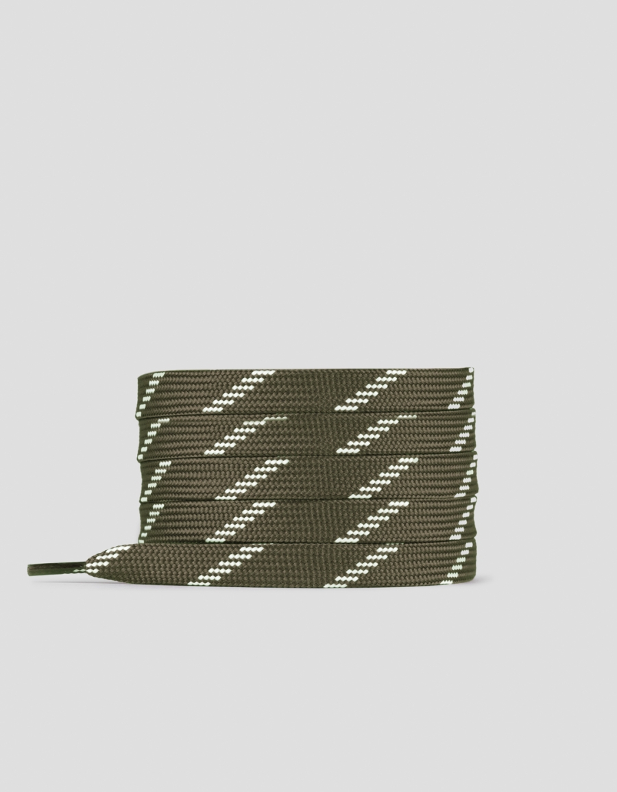 Sneakers Alexander Smith green flat lace with white stripes for women - 1