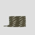 Green flat lace with white stripes for women