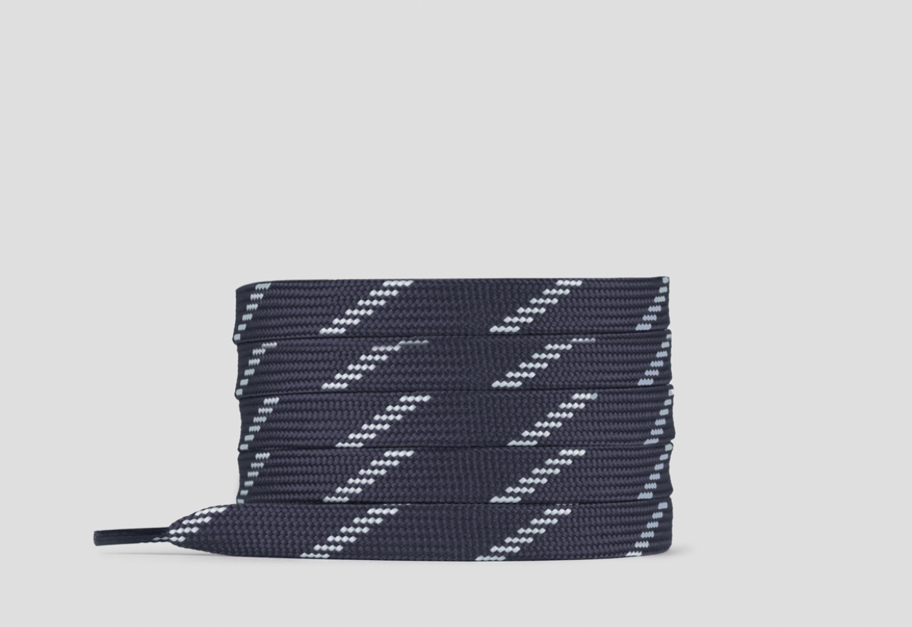 Sneakers Alexander Smith blue flat lace with white stripes for women - 1