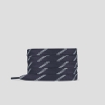 Blue flat lace with white stripes for women