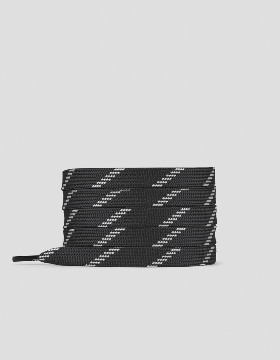 Sneakers Alexander Smith black flat lace with white stripes for women - 1