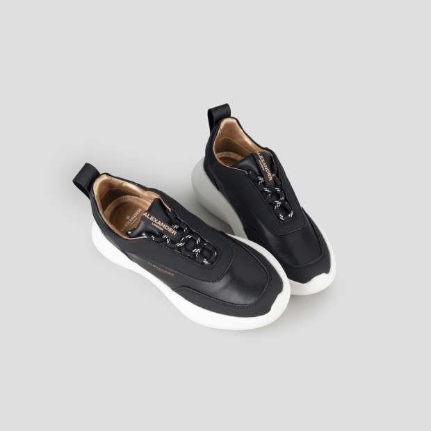 Sneakers Alexander Smith eclipse woman in black nappa and rubberized leather - 2