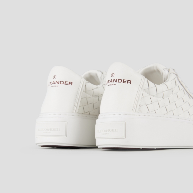 Sneakers Alexander Smith london woman in white woven leather - 5