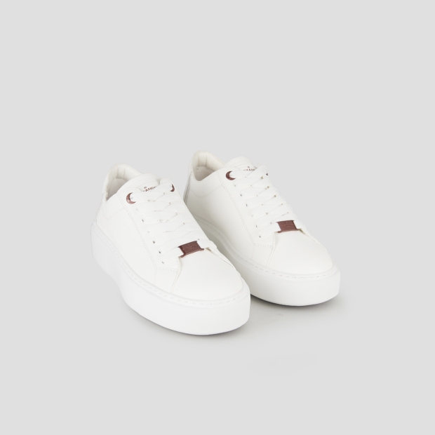 Sneakers Alexander Smith london woman deconstructed in white nappa leather - 4
