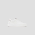 London Woman in white tumbled leather