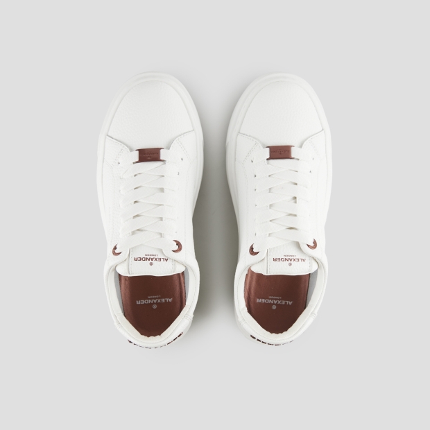 Sneakers Alexander Smith london woman in white tumbled leather - 6