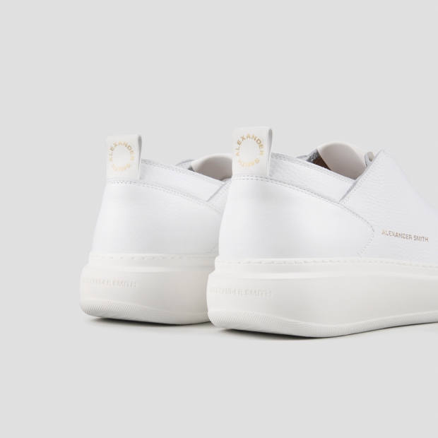 Sneakers Alexander Smith wembley man deconstructed in white tumbled leather - 5