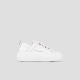 Wembley High Woman in white tumbled leather