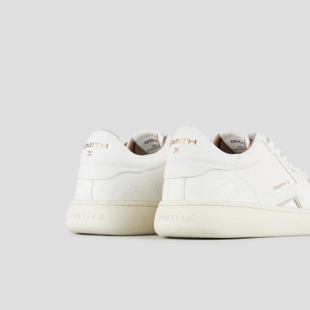 Sneakers Alexander Smith ocean man in white leather and cracklè details - 5
