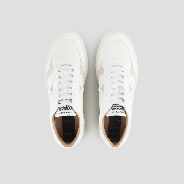 Sneakers Alexander Smith ocean man in white leather and cracklè details - 6