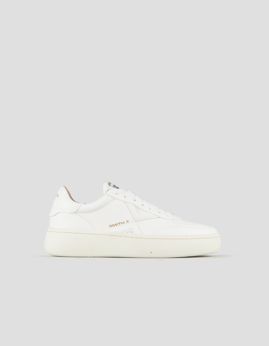 Sneakers Alexander Smith ocean woman in white leather and cracklè details - 1