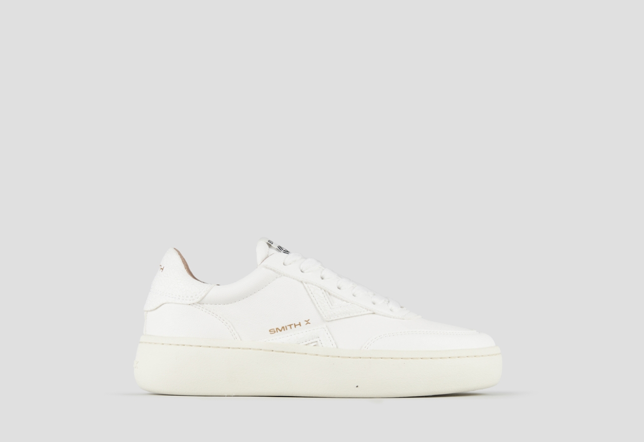 Sneakers Alexander Smith ocean woman in white leather and cracklè details - 1