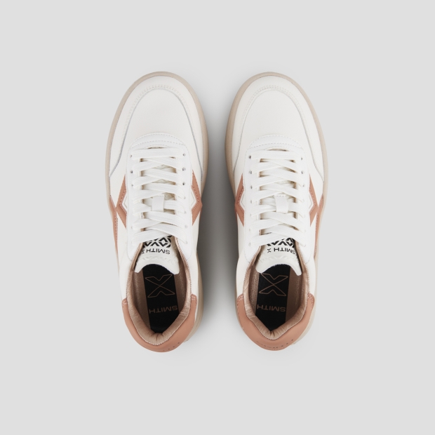 Sneakers Alexander Smith ocean woman in white leather and coral details - 6