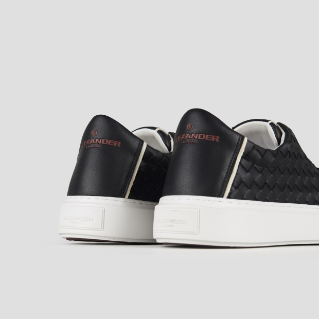 Sneakers Alexander Smith london man in black woven leather - 5