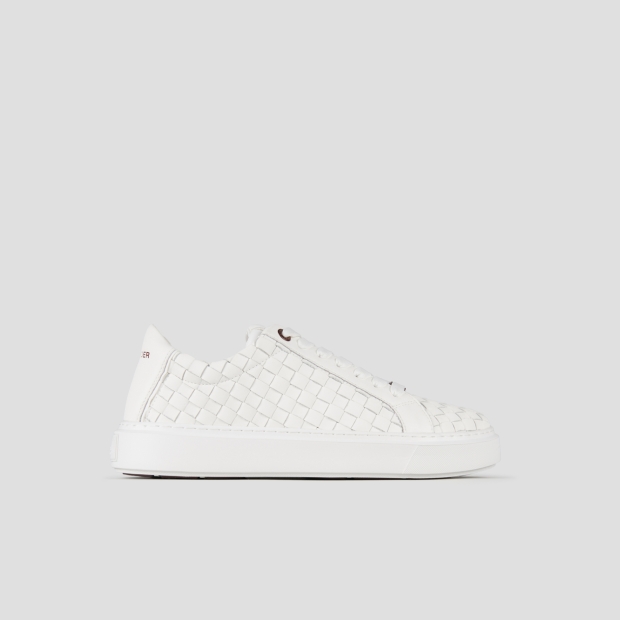 Sneakers Alexander Smith london man in white woven leather - 1