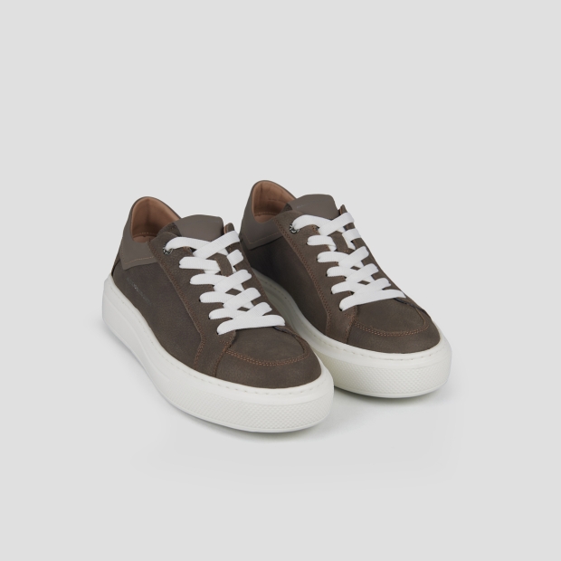 Sneakers Alexander Smith regent man in grey goat leather and suede - 4
