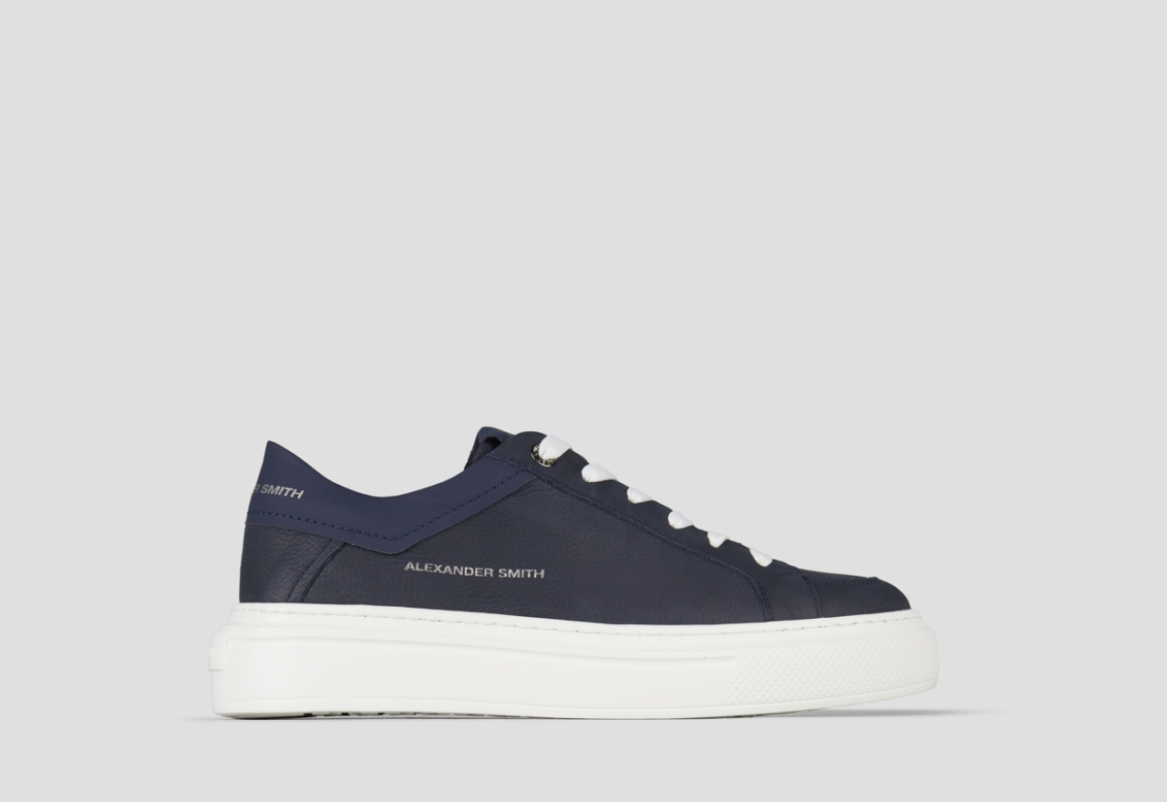 Sneakers Alexander Smith regent man in blue goat leather and suede - 1