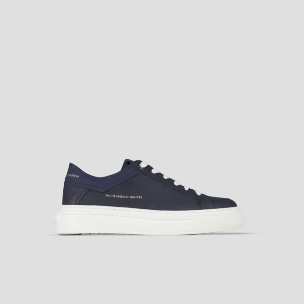 Sneakers Alexander Smith regent man in blue goat leather and suede - 1