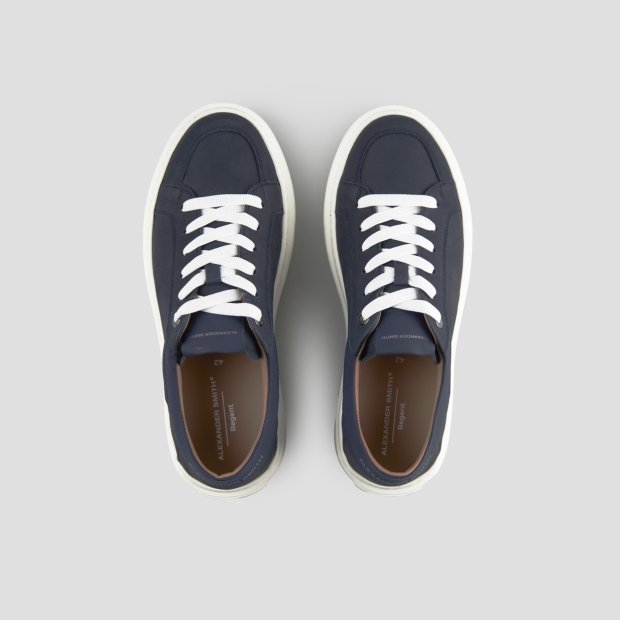 Sneakers Alexander Smith regent man in blue goat leather and suede - 6