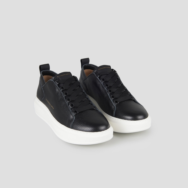 Sneakers Alexander Smith wembley man deconstructed in black tumbled leather - 4
