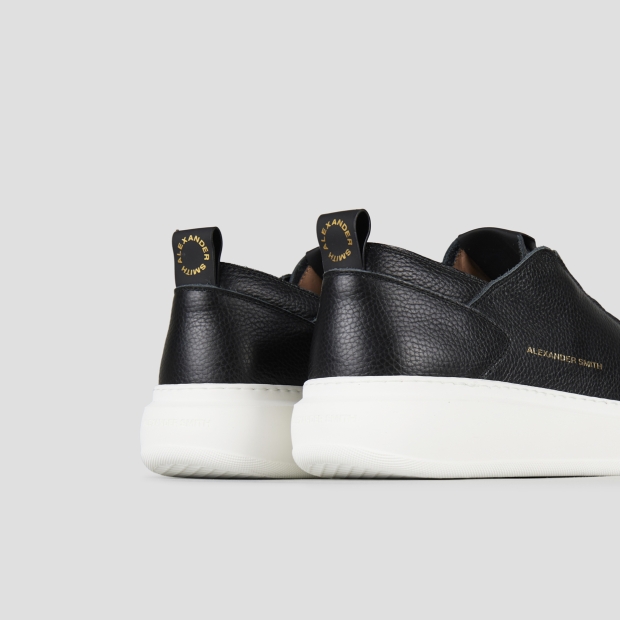 Sneakers Alexander Smith wembley man deconstructed in black tumbled leather - 5