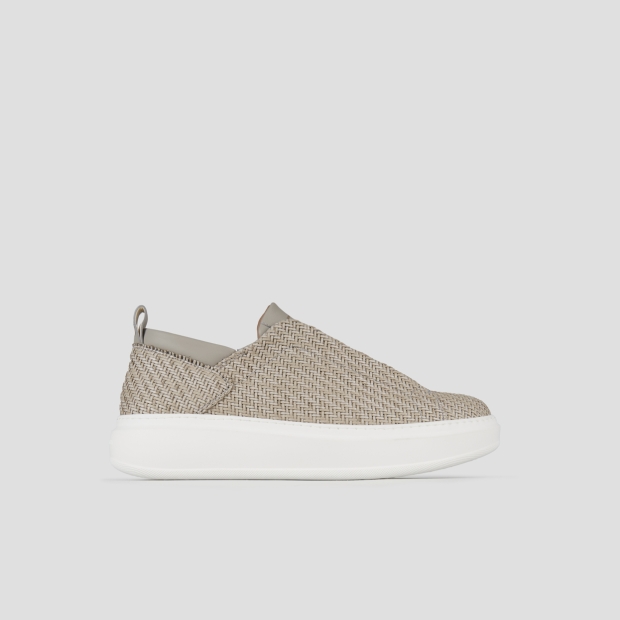 Sneakers Alexander Smith wembley slip-on man in grey woven leather - 1