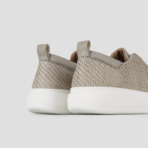 Sneakers Alexander Smith wembley slip-on man in grey woven leather - 5