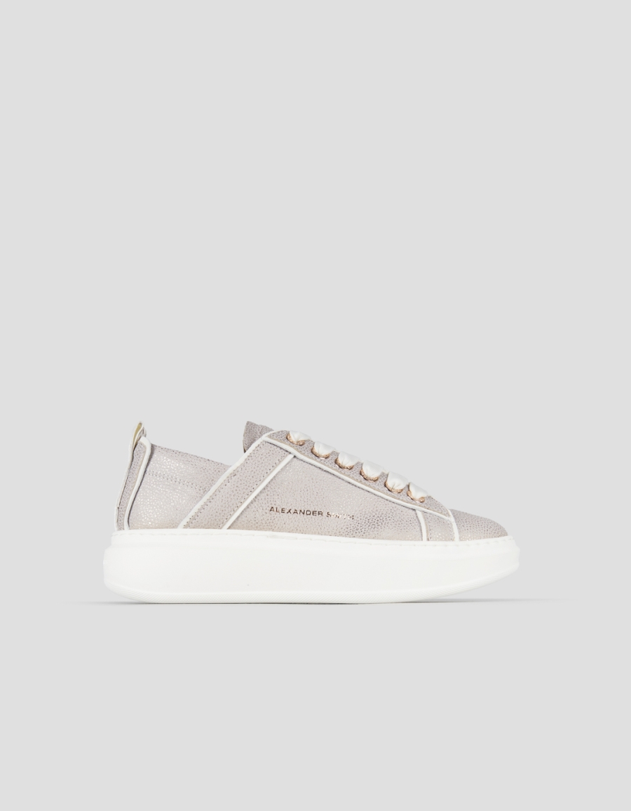 Sneakers Alexander Smith wembley woman deconstructed in grey tumbled leather - 1