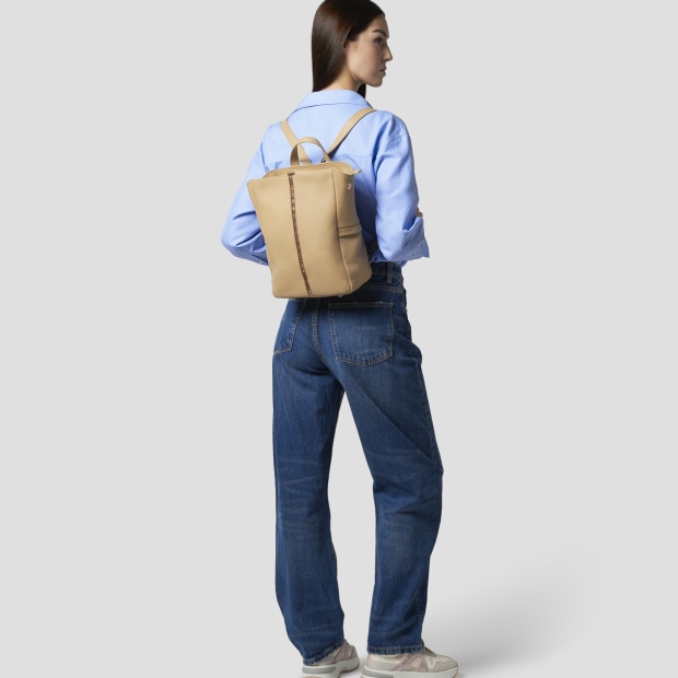 Sneakers Alexander Smith daisy backpack in beige tumbled leather - 7