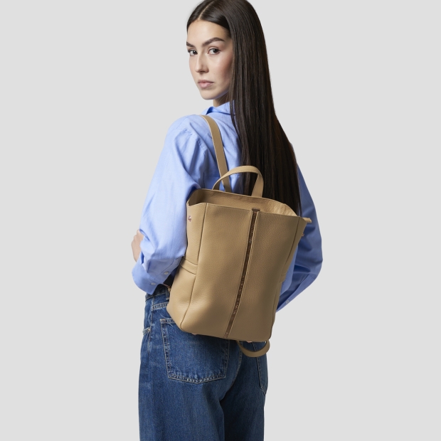 Sneakers Alexander Smith daisy backpack in beige tumbled leather - 2