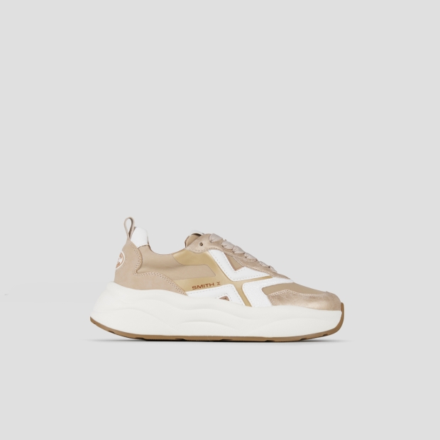 Sneakers Alexander Smith horizon woman in beige nylon and copper laminated - 1