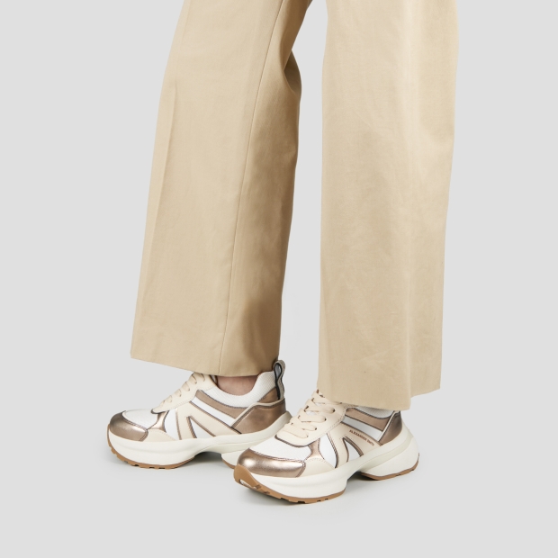 Sneakers Alexander Smith victoria woman in leather and mesh and details in copper laminated - 2