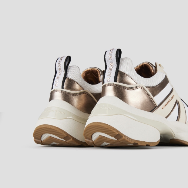 Sneakers Alexander Smith victoria woman in leather and mesh and details in copper laminated - 5