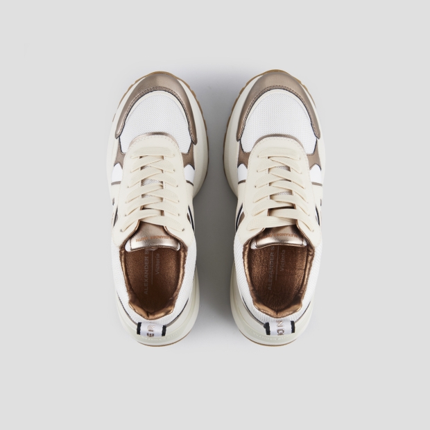 Sneakers Alexander Smith victoria woman in leather and mesh and details in copper laminated - 6