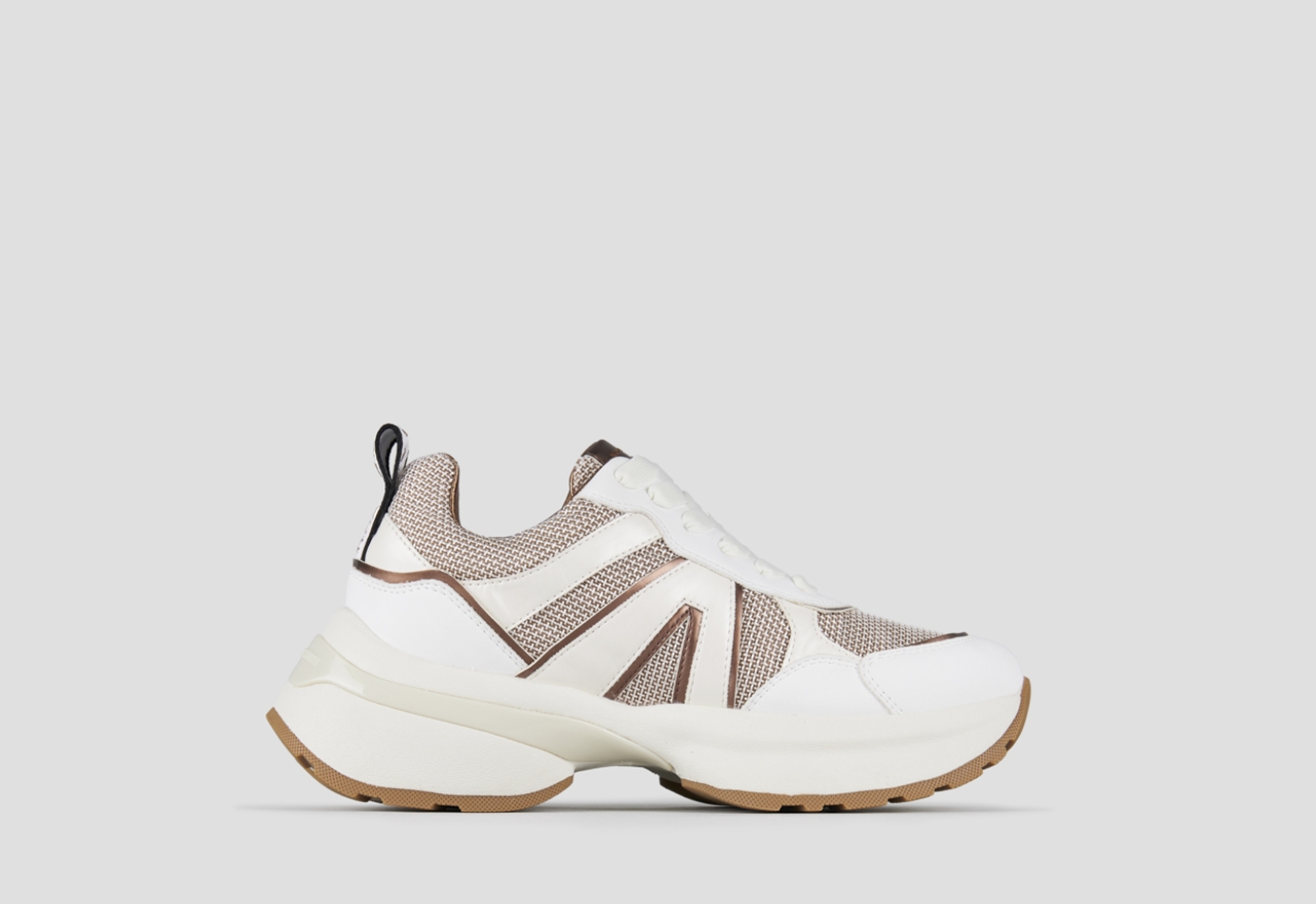 Sneakers Alexander Smith victoria woman in leather, bronze mesh and laminated details - 1