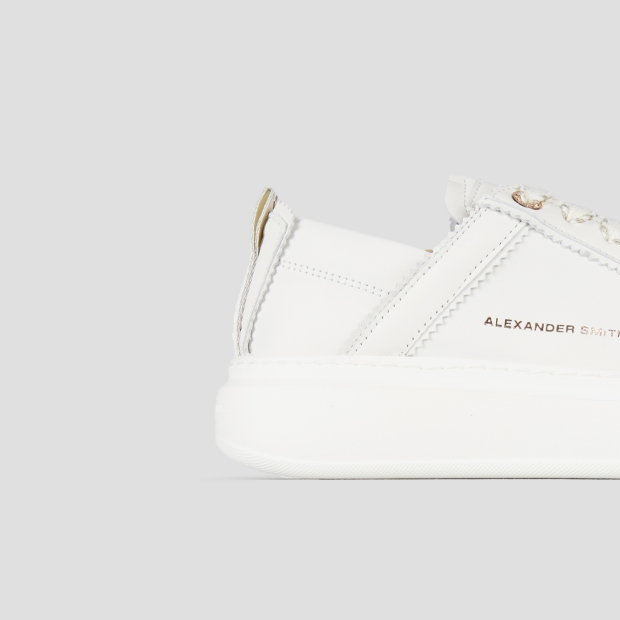 Sneakers Alexander Smith wembley woman deconstructed in white leather - 3