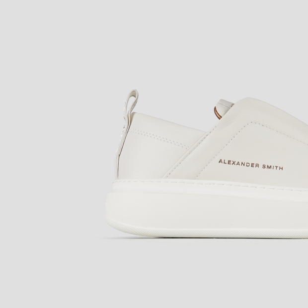Sneakers Alexander Smith wembley slip-on woman in white leather - 3
