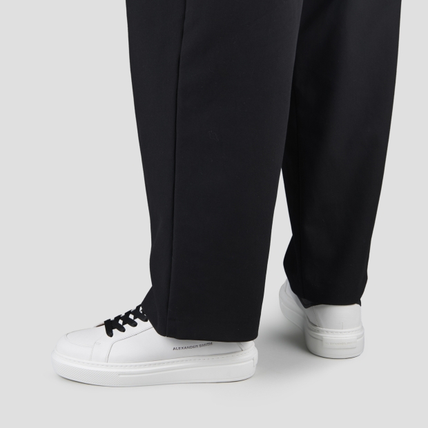 Sneakers Alexander Smith regent man in white goat leather and black details - 2