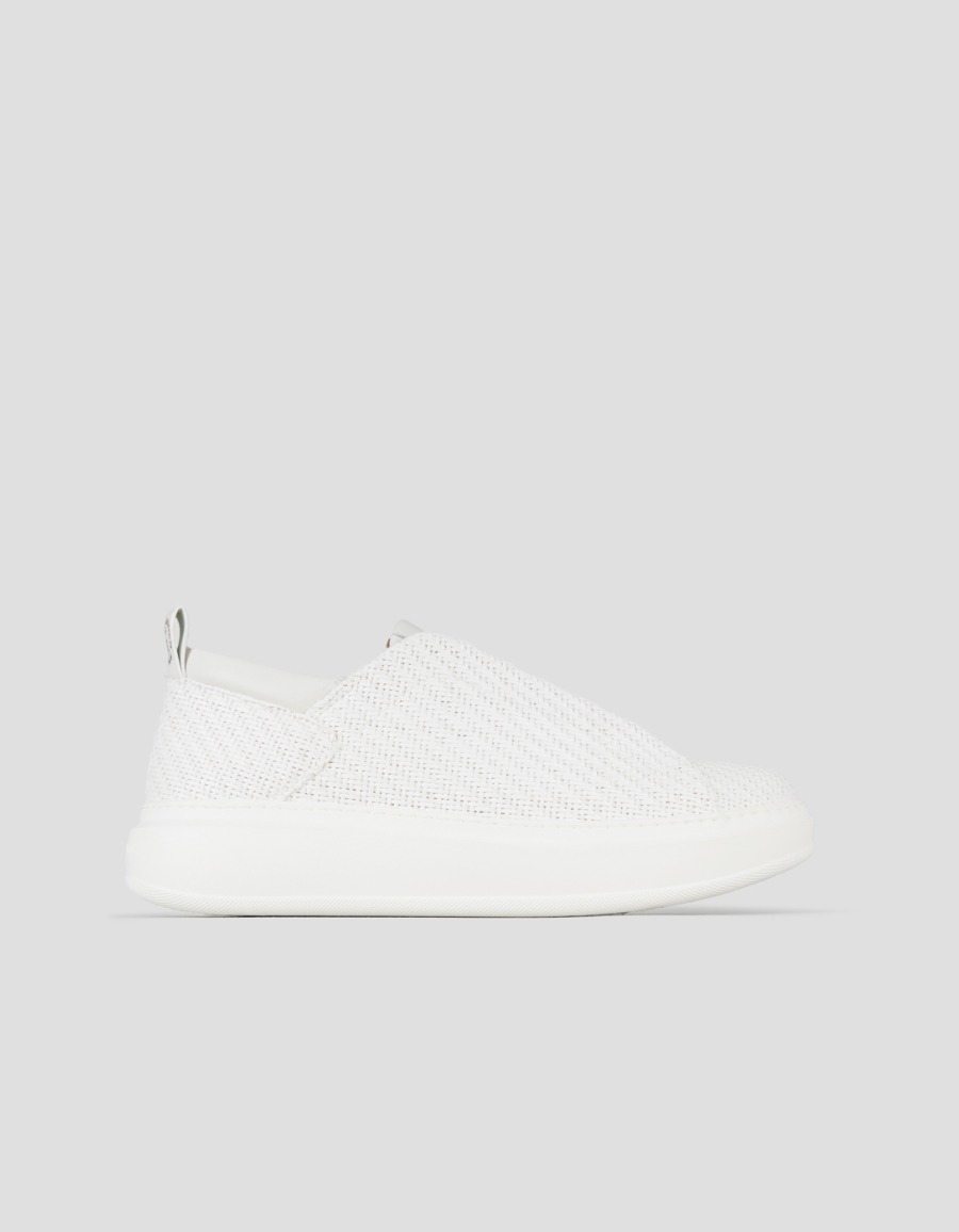 Sneakers Alexander Smith wembley slip-on man in white woven leather - 1