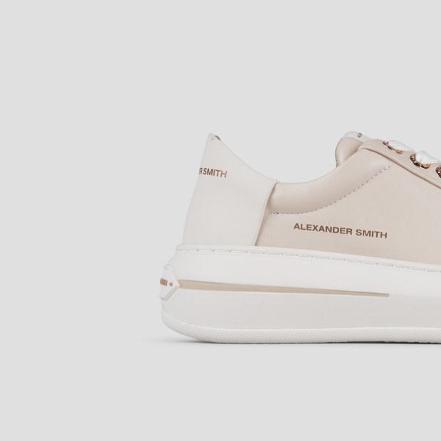 Sneakers Alexander Smith lancaster woman in rose leather and white back - 3