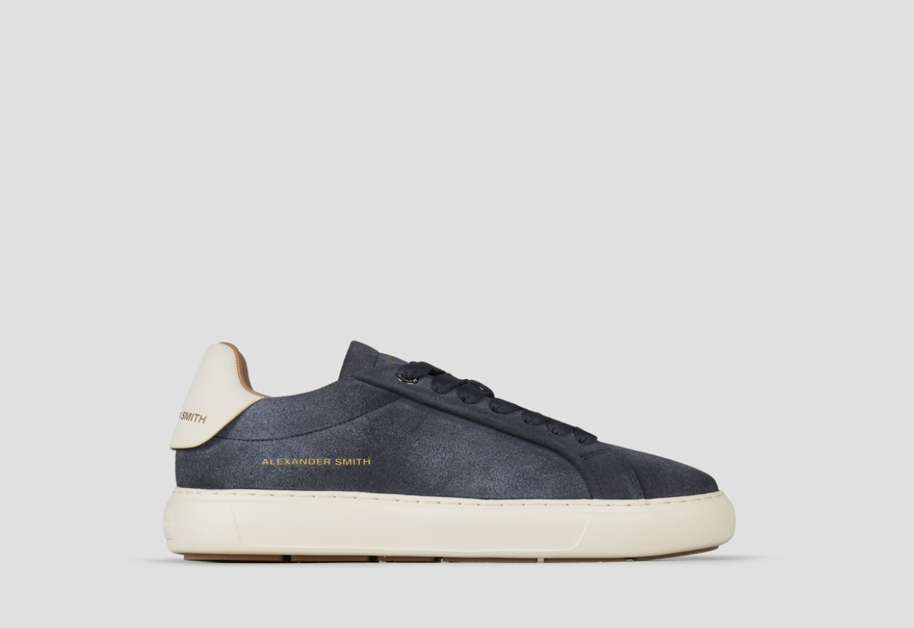 Sneakers Alexander Smith soho man in black suede and white leather back - 1