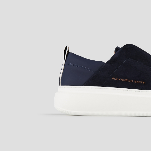 Sneakers Alexander Smith wembley slip-on woman in blue suede - 3