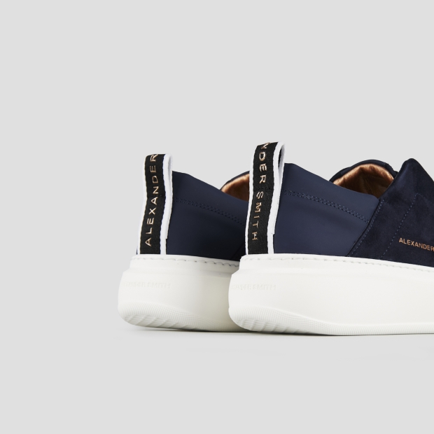 Sneakers Alexander Smith wembley slip-on woman in blue suede - 5