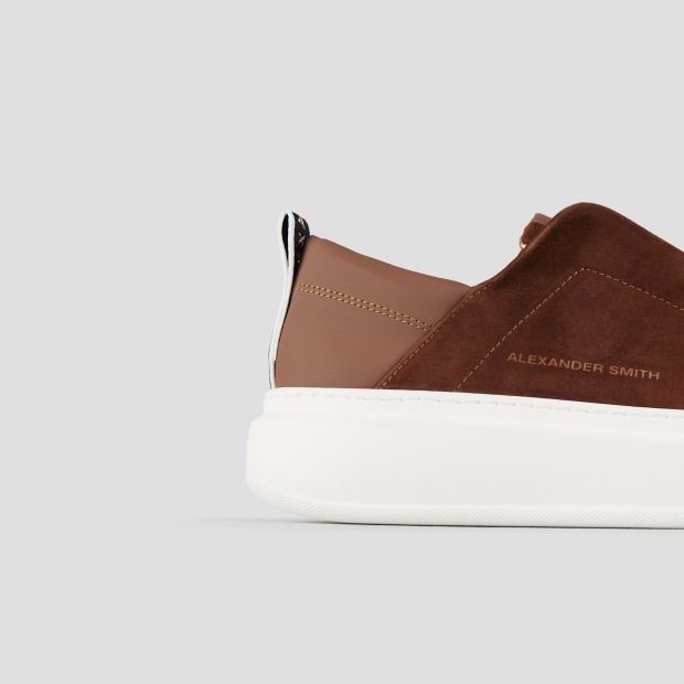 Sneakers Alexander Smith wembley slip-on woman in brown suede - 3