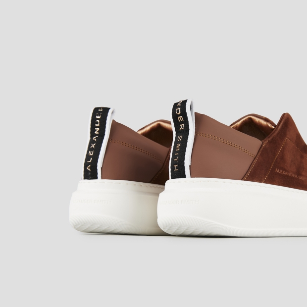 Sneakers Alexander Smith wembley slip-on woman in brown suede - 5