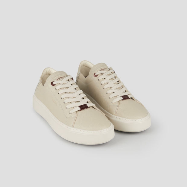 Sneakers Alexander Smith london man deconstructed in ivory tumbled leather and sole - 4