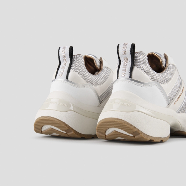 Sneakers Alexander Smith victoria woman in leather and mesh with silver laminated details - 5
